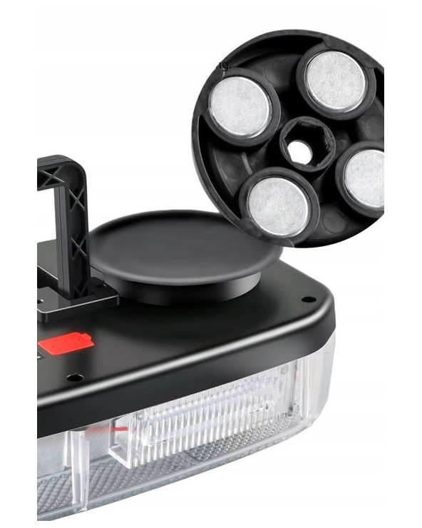 Ασύρματος φάρος οχημάτων Strobe & προβολέας έκτακτης ανάγκης με μαγνητική βάση - 1108914