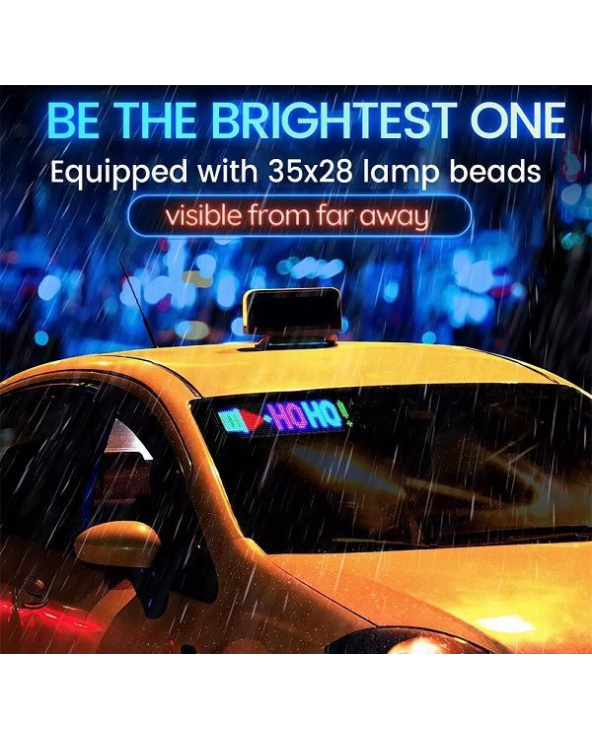 Διαφημιστική εύκαμπτη πινακίδα οχημάτων LED με τηλεχειριστήριο - 1122110A/04316