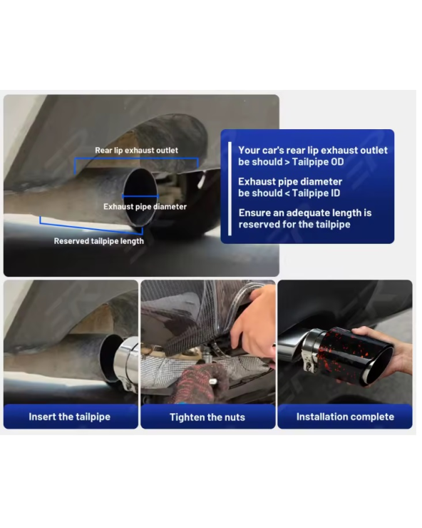 Τελικό εξάτμισης αυτοκινήτου με φωτισμό - G35702-KZ - 120830 - Red