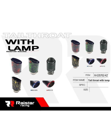 Τελικό εξάτμισης αυτοκινήτου με φωτισμό - G35702-KZ - 120830 - Red