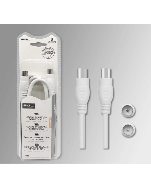 Καλώδιο κεραίας τηλεόρασης - 722BC - Male/Female - 1.5m
