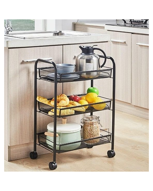 Τροχήλατη ραφιέρα τροφίμων κουζίνας - 1014-3