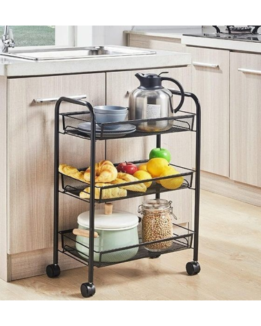 Τροχήλατη ραφιέρα τροφίμων κουζίνας - 1014-3