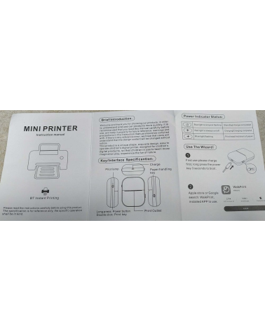 Παιδικός mini εκτυπωτής - D7 - 810699 - Blue