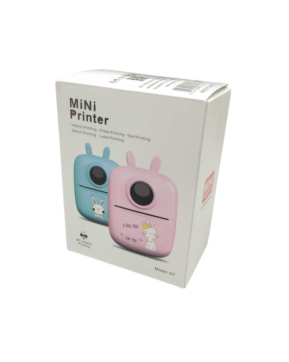 Παιδικός mini εκτυπωτής - D7 - 810699 - Pink