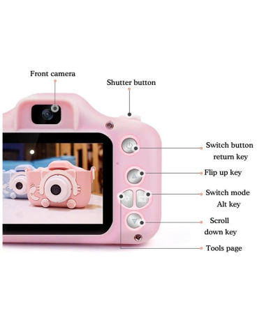Παιδική ψηφιακή κάμερα - X200 - Cat - 884461 - Pink