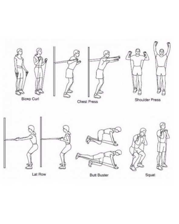 Πολυλειτουργικά λάστιχα εκγύμνασης - Power Resistance - LT011