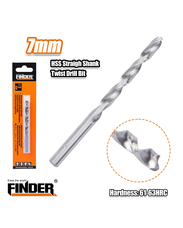 Τρυπάνι σιδήρου - 4241 - 7mm - Finder