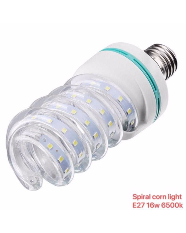 Λάμπα LED - Spiral Corn - E27 - 16W - 6500K