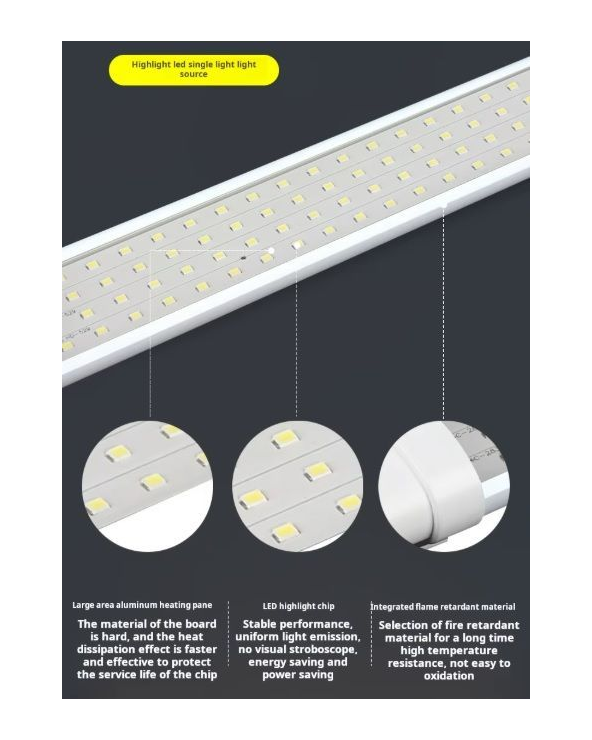 Μπάρα φωτισμού LED - Tube - 18W - 60cm - 6500K - A2-2