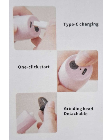 Ηλεκτρική λίμα περιποίησης ποδιών - DY-165 - 813652 - Pink