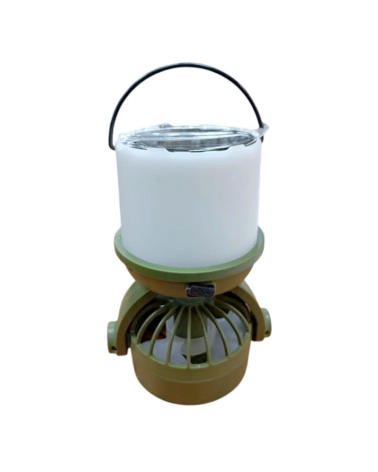 Επαναφορτιζόμενο φαναράκι LED με ανεμιστήρα & ηλιακό πάνελ - 2in1 - CH-F803