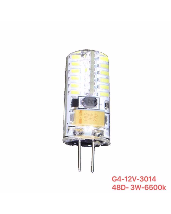 Λαμπτήρας LED - G4 - 12V - 1.5W - 6500K - 48D