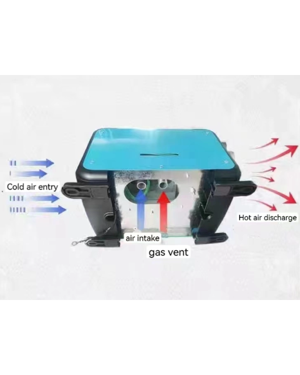 Φορητό αερόθερμο πετρελαίου - 5000W - 24V