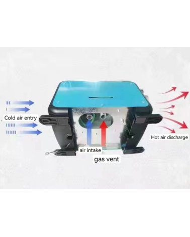 Φορητό αερόθερμο πετρελαίου - 5000W - 24V
