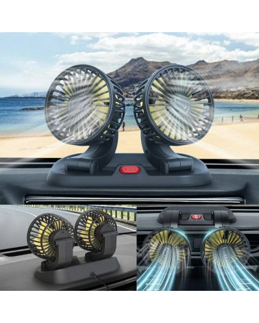 Ανεμιστήρας καμπίνας οχημάτων διπλός - 12V - R-Q11102-2