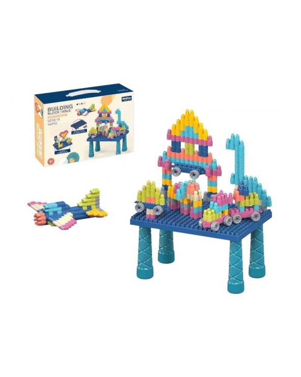 Σετ πάγκος κατασκευών DIY με τουβλάκια - C2703-13 - 140pcs