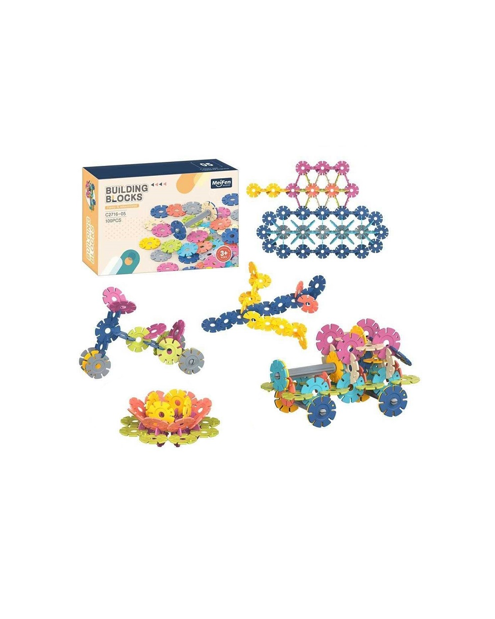 Σετ κατασκευών DIY με ροδέλες - C2716-05DIY - 100pcs