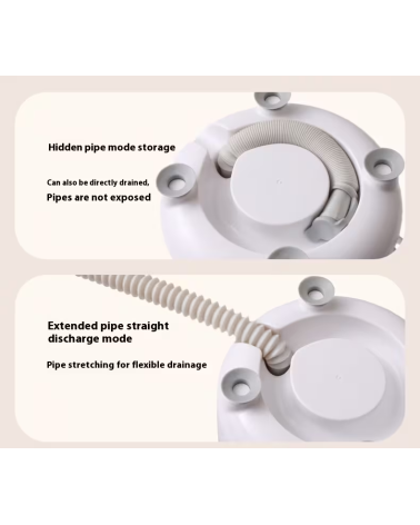 Φορητό επαναφορτιζόμενο πλυντήριο ρούχων mini - HP909 - 457658 - Pink