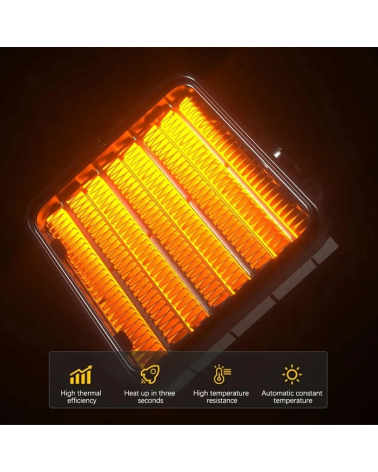 Ηλεκτρικό αερόθερμο πρίζας με τηλεχειριστήριο - 532156 - White