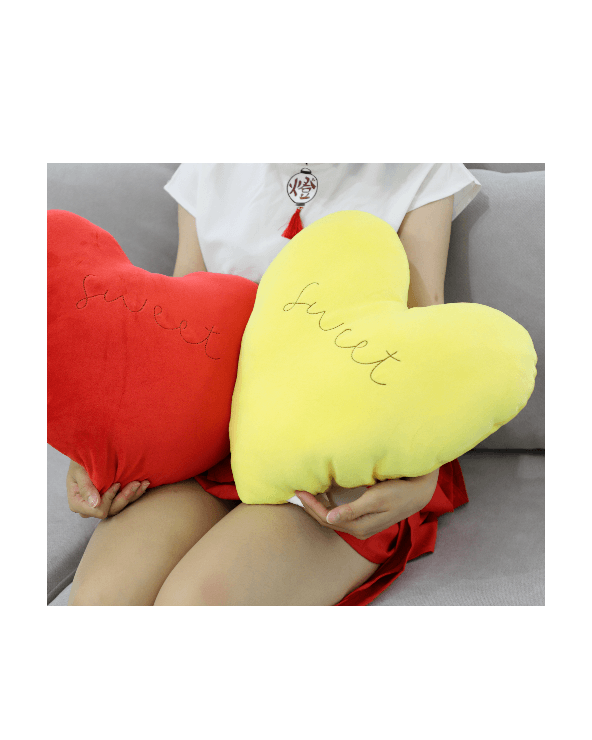 Μαξιλάρι καρέκλας Καρδιά - 40cm - 720194 - Yellow