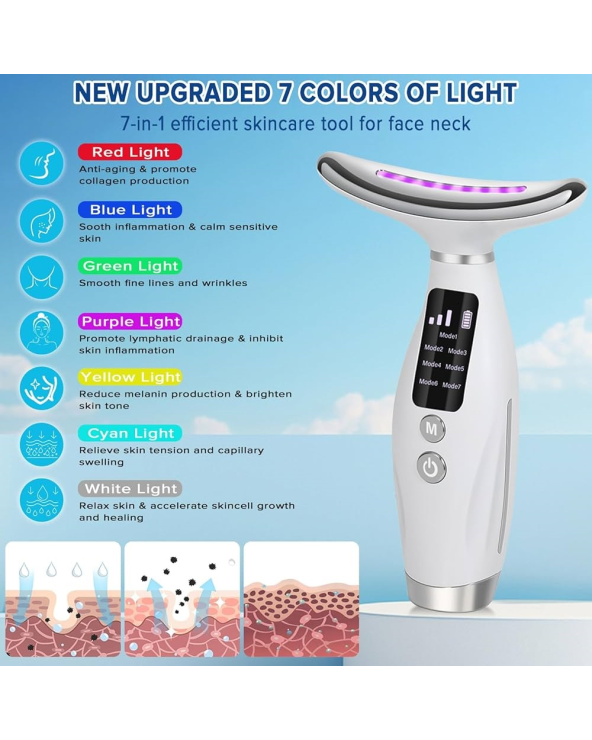 Συσκευή φωτοθεραπείας προσώπου-λαιμού - EMS Face Neck Lifting - HY69