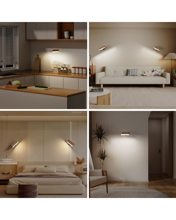 Επαναφορτιζόμενο επιτοίχιο φωτιστικό LED με μαγνητική βάση - 285179 - Dark Brown