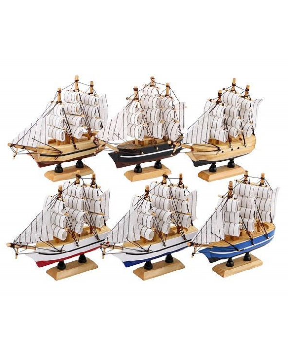 Διακοσμητικό Souvenir - Καραβάκι ιστιοφόρο - 8-18cm