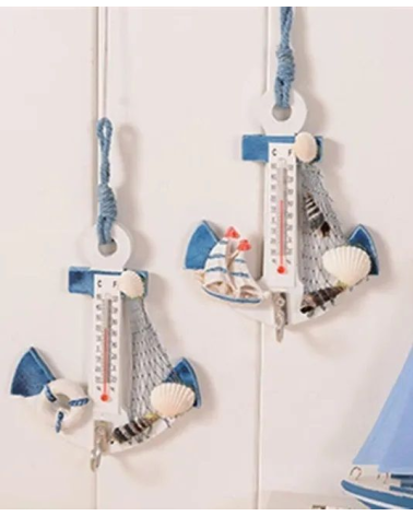 Σετ διακοσμητικά Souvenir - Θερμόμετρο Κρεμάστρα - 8 τεμάχια - SF090 - 921058