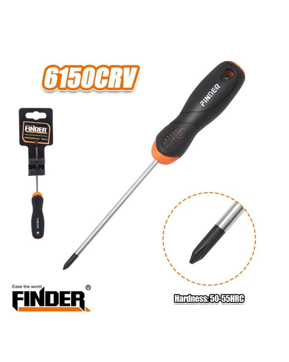 Κατσαβίδι σταυρωτό - 3*75mm - Finder