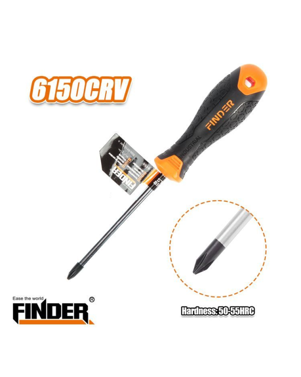 Κατσαβίδι σταυρωτό - 6*100mm - Finder