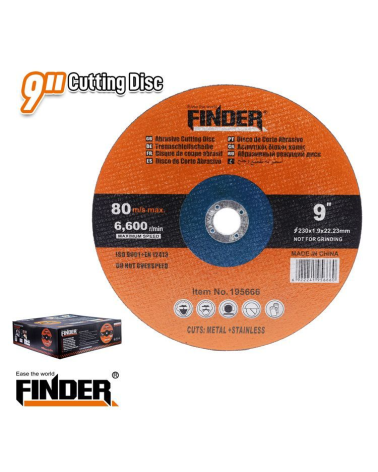Δίσκος κοπής μετάλλου - 9" - 230*1.9*22.23mm - Finder