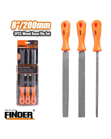 Σετ λίμες - 3pcs - 8  /200mm - Finder