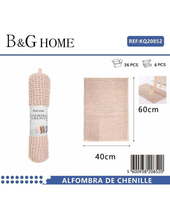 Πατάκι μπάνιου - M0839 - 40x60cm - Light Pink