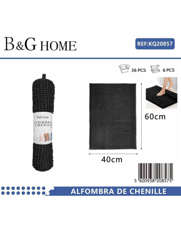 Πατάκι μπάνιου - 6C - 40x60cm - Black