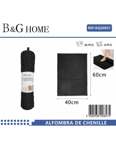 Πατάκι μπάνιου - 6C - 40x60cm - Black