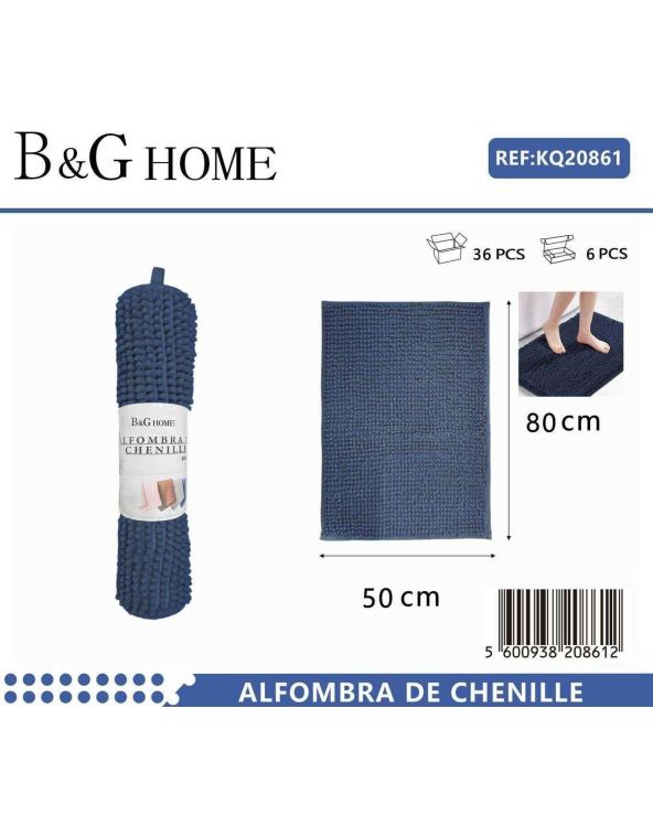 Πατάκι μπάνιου - M0840 - 50x80cm - Blue