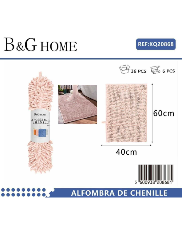 Πατάκι μπάνιου - M0839 - 40x60cm - Light Pink