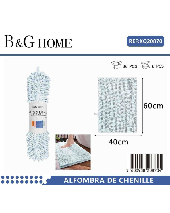 Πατάκι μπάνιου - M0842 - 40x60cm - Light Blue