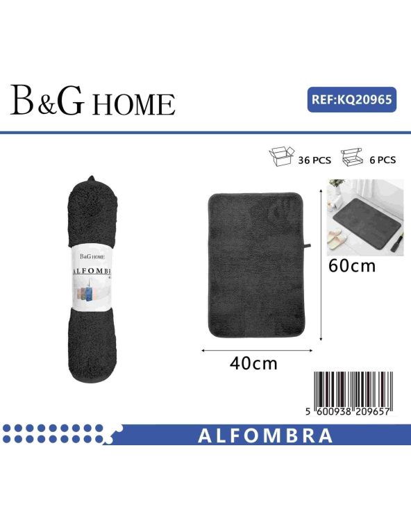 Πατάκι μπάνιου - M0831 - 40x60cm - Black