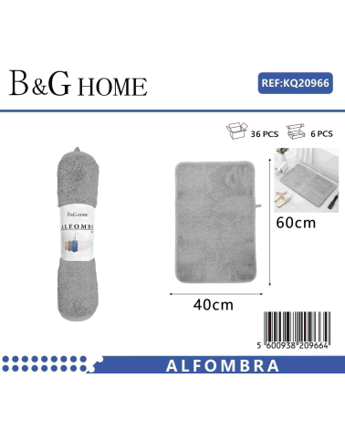 Πατάκι μπάνιου - M0831 - 40x60cm - Grey