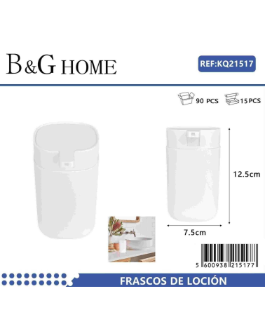 Θήκες κρεμοσάπουνου Dispenser πλαστικές - Σετ 5pcs - White