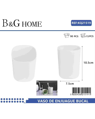 Θήκες οδοντόβουρτσας πλαστικές σε σετ 5Χ - White