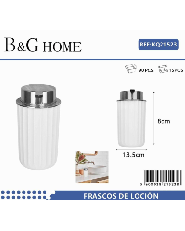 Θήκες κρεμοσάπουνου Dispenser πλαστικές - Σετ 5pcs - White