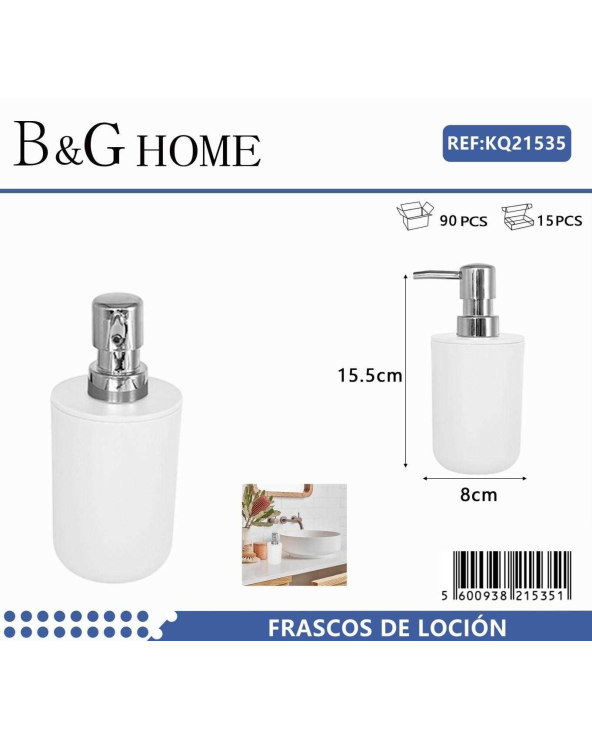 Θήκες κρεμοσάπουνου Dispenser πλαστικές - Σετ 5pcs - White