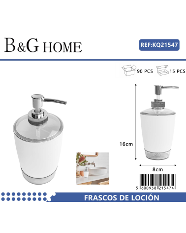 Θήκες κρεμοσάπουνου Dispenser πλαστικές - Σετ 5pcs - White