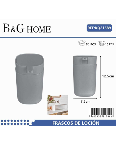 Θήκες κρεμοσάπουνου Dispenser πλαστικές - Σετ 5pcs - Grey