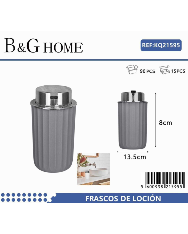 Θήκες κρεμοσάπουνου Dispenser πλαστικές - Σετ 5pcs - Grey