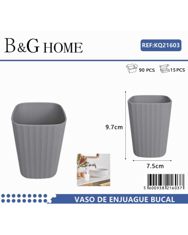 Θήκες οδοντόβουρτσας πλαστικές σε σετ 5Χ - Grey