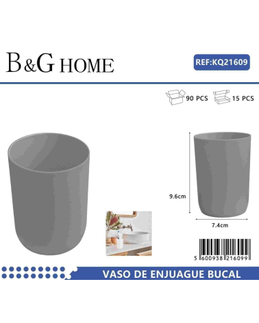 Θήκες οδοντόβουρτσας πλαστικές σε σετ 5Χ - Grey